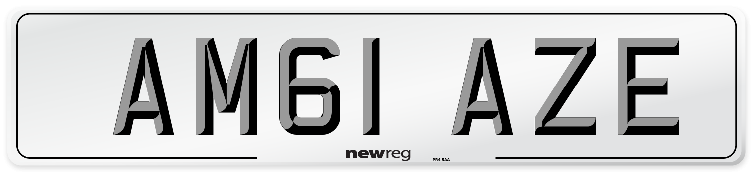 AM61 AZE Number Plate from New Reg